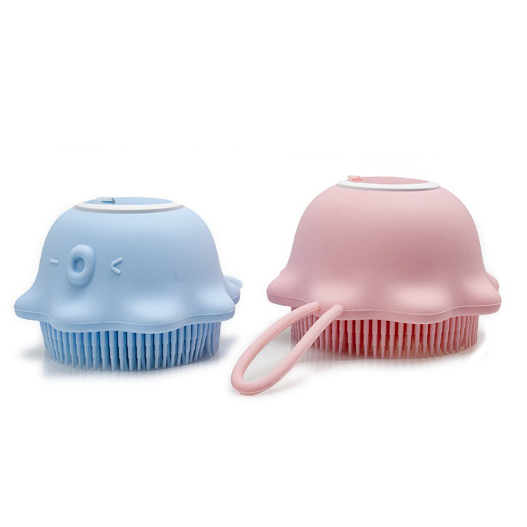 Antibacterial Baby Silicone Products Soft Soap Storage Shower Body Scrubber