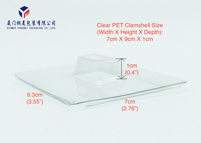Clear Plastic Gift Boxes Plastic Retail Packaging Box Back Side with Paper Card