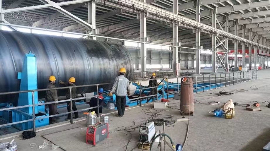 High Frequency Spiral Welded Pipe Making Machine Longitudinal Spiral Fin Tube Machine