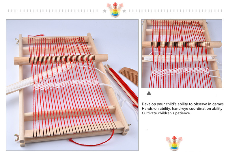 Multifunction Children Large Wooden Weaving Loom