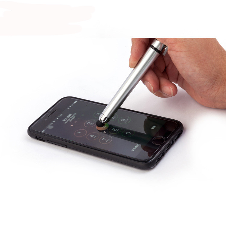 Promotional Mobile phone stand touch screen ballpoint pen Plastic logo customized