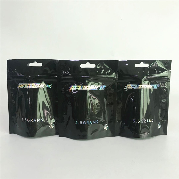 Child Proof Cannabiss Matte Aluminum Foil Mylar Bags