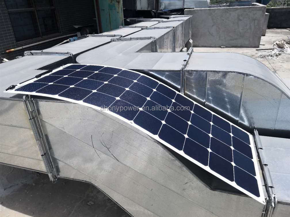 Flexible 120 Watt Monocrystalline Solar Panel Lightweight For RVs Trucks Ocean Tents