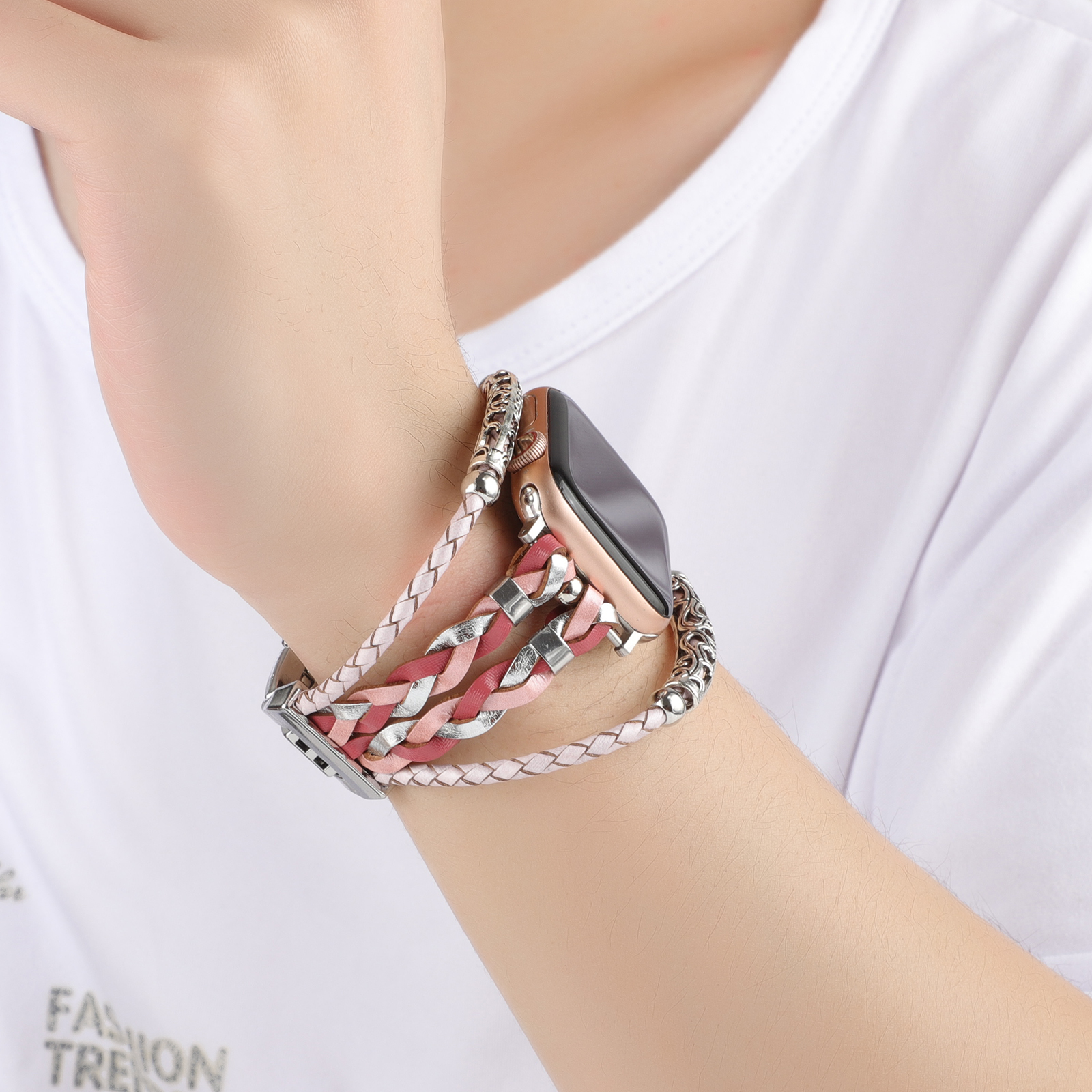 DHL.UPS.FEDEX.EMS Trendy Zou Chrysanthemum Decorative Smart Watch Band