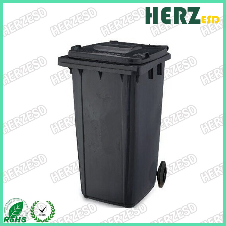 Safe 15L ESD Trash Cans / Waste Bin Protection Range 10e6 To 10e9 Ohms
