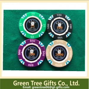 Buy cheap Customized poker chips Ceramic chips plastic poker chip set for gambling product