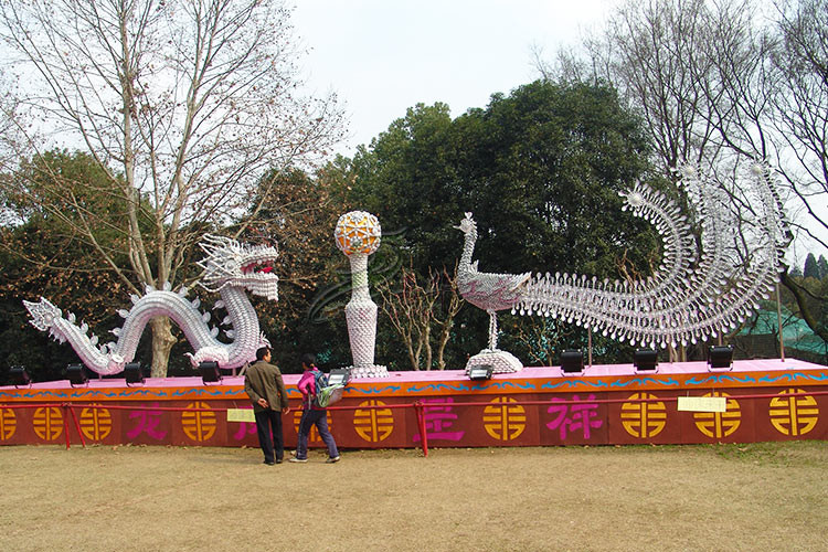 Handmade Outdoor Chinese Lanterns , Personalized Chinese Lantern Dragon