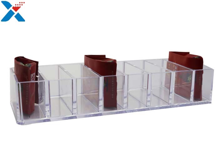 Customized Acrylic Makeup Organiser For Tea Storage Box / Coffee Holder