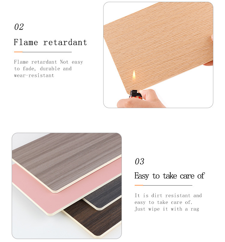 Eco Friendly Fireproof Decorative Wood Grain PVC Bamboo Fiber Wall Paneling