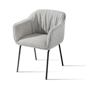 Fabric Luxury Modern Single Seater Chair Multiscene With Metal Frame