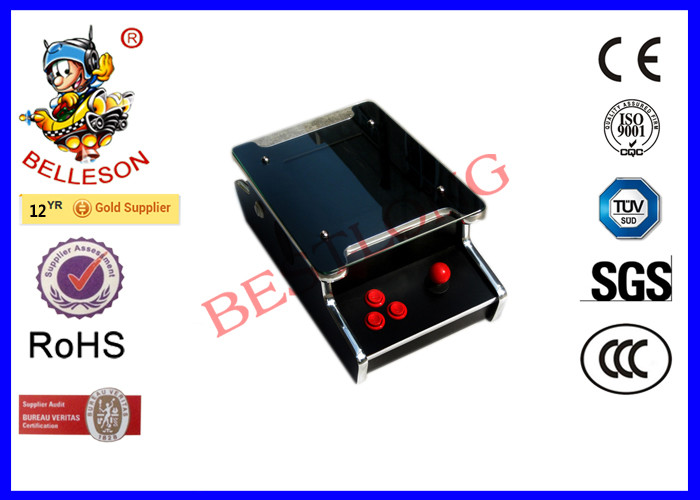 Black 10.4 Inch LCD Screen Mini Arcade Game Machines Two Side Two Player