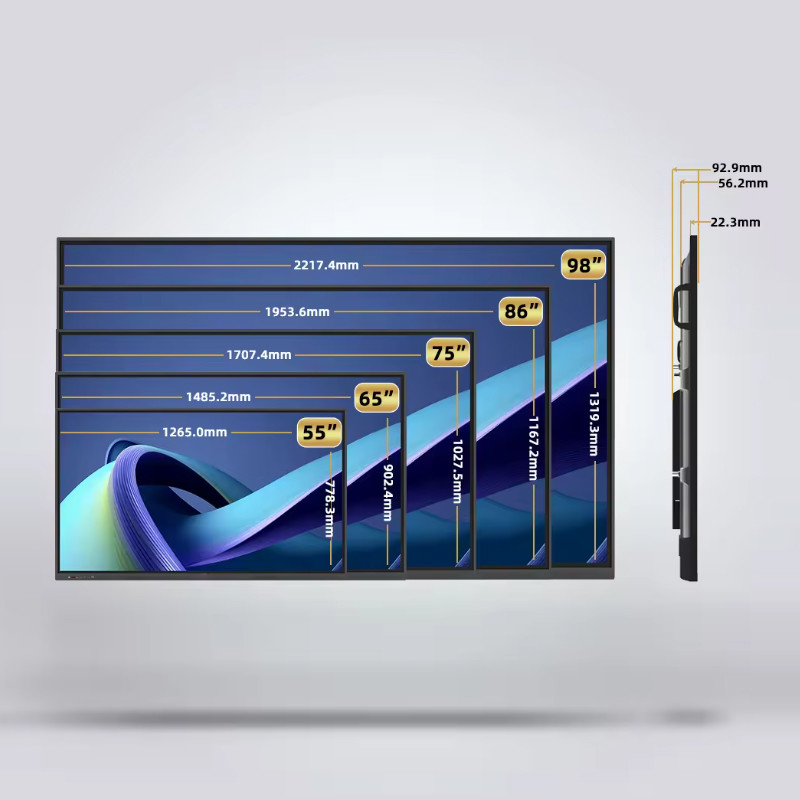 55 Inch 4k Touch Digital Display All In One Electronic Interactive Board
