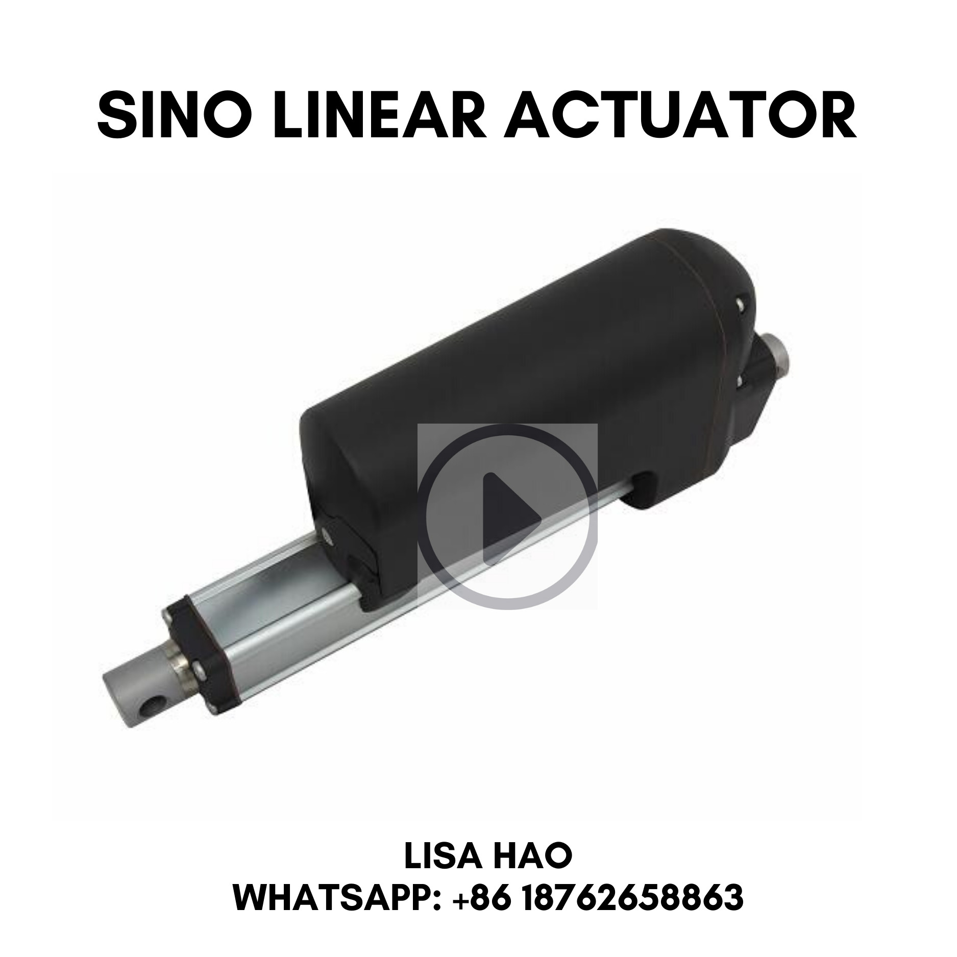 Industrial Linear Actuator 12volt for rice machines 25cm travel length 6000N force