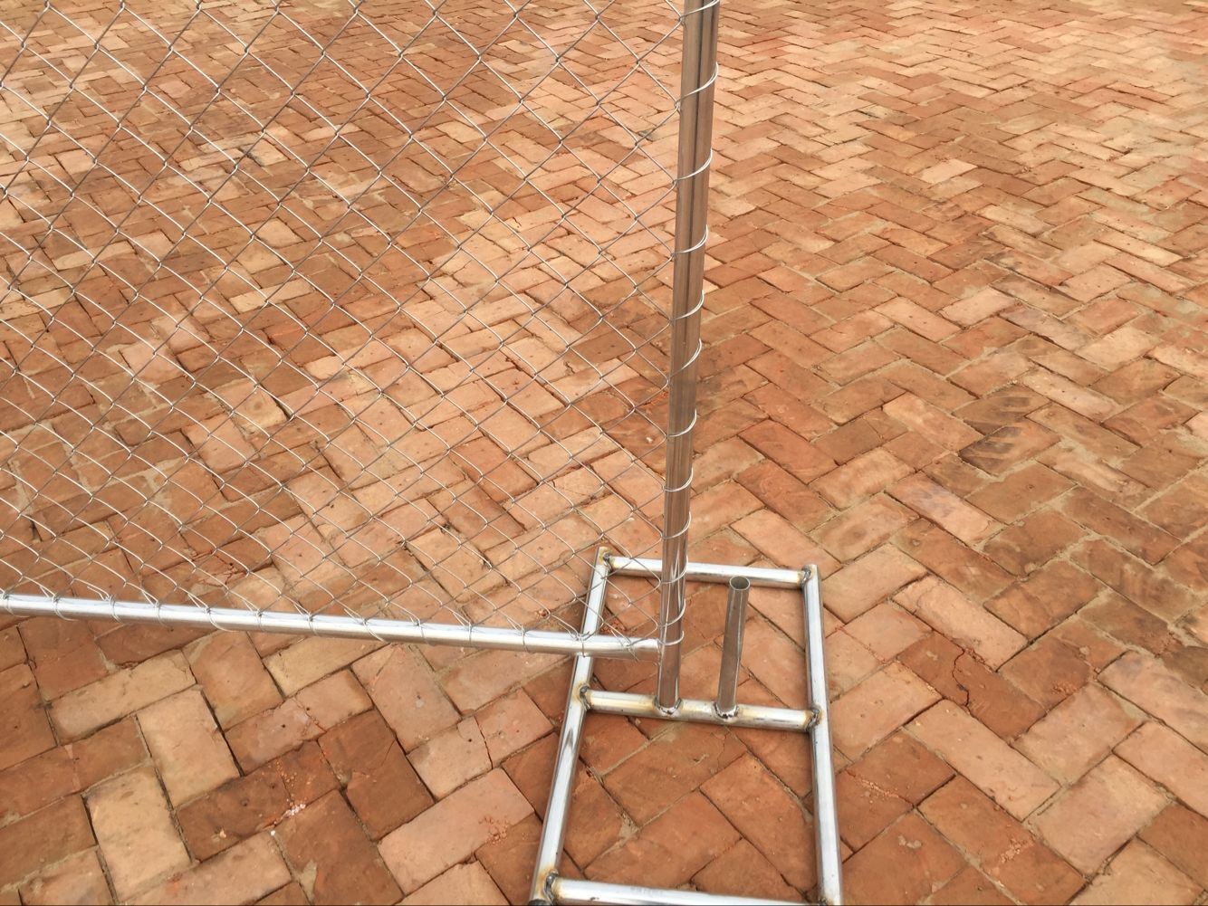 12ft Wide Temporary Fencing Panels , Steel 6ft Tall Chain Link Fence