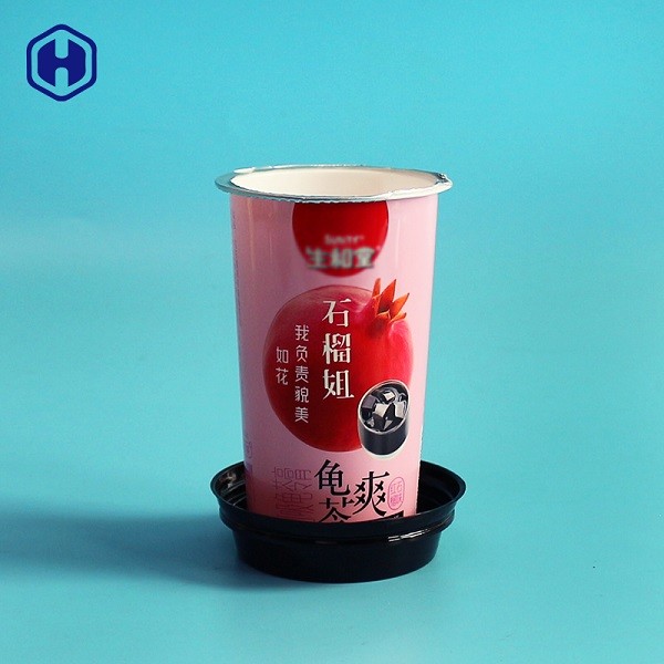 Customized Logo Plastic Yogurt Parfait Cups Non Spill Small Round Plastic Containers
