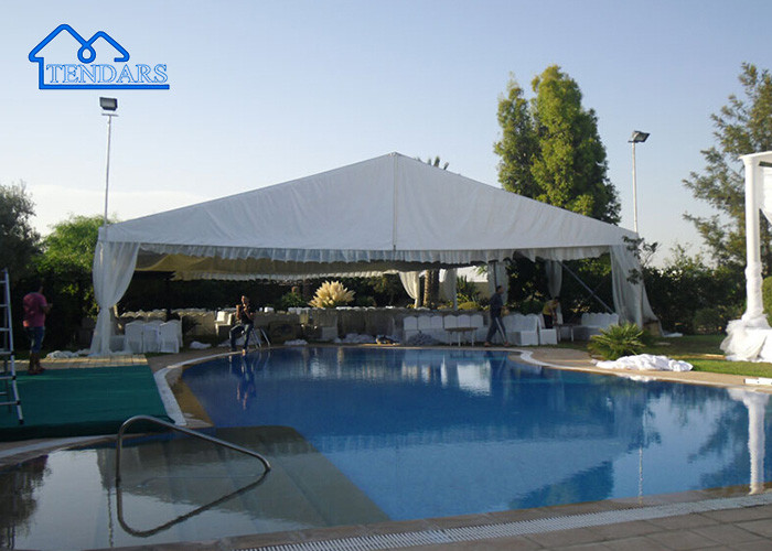 Aluminum Top Event Marquee Tent UV Resistant Fire Retardant For Trade Show Structured Tents
