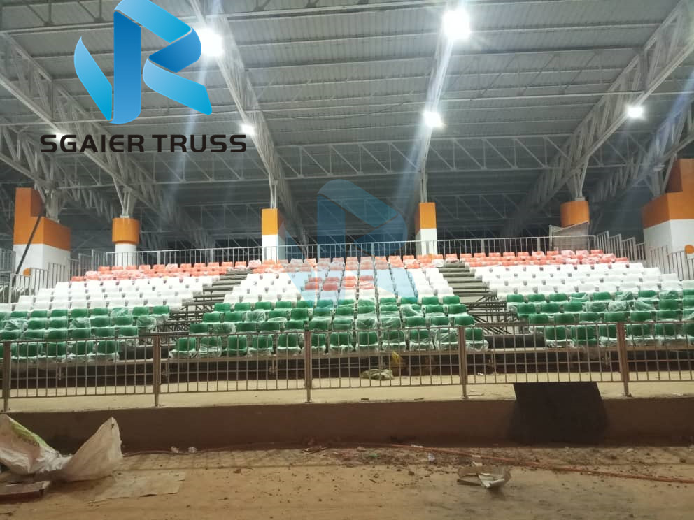 Strong Modular Stadium Steel Grandstand Layer Structure For Sports Events