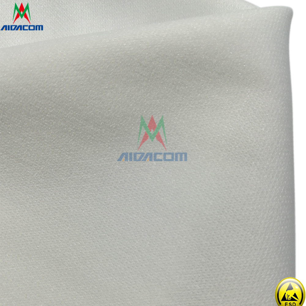 Anti Static Esd Microfiber Cleanroom Wiper 140gsm Polyester