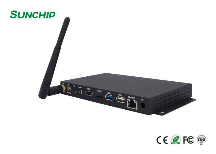High Definition UART HD Media Player Box RK3399 CPU IR Remote Control Ethernet