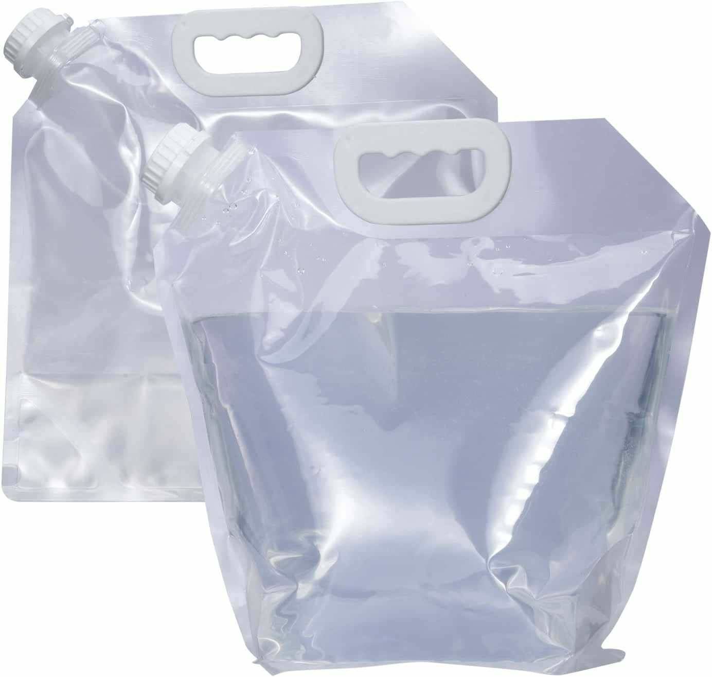 Custom Printed Logo Drink Spout Pouch Plastic Foldable Food Grade Stand Up Liquid Pouch With Handle