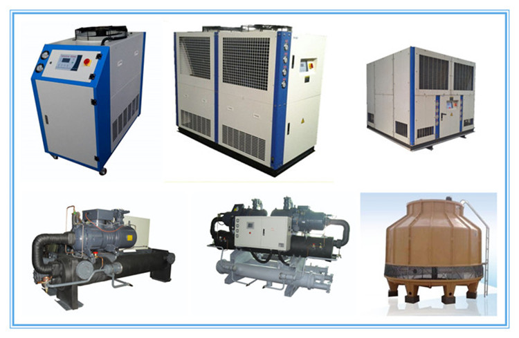 Industrial Plastic Auxiliary Equipment 10HP Air Cooled Water Chiller For Injection Machine