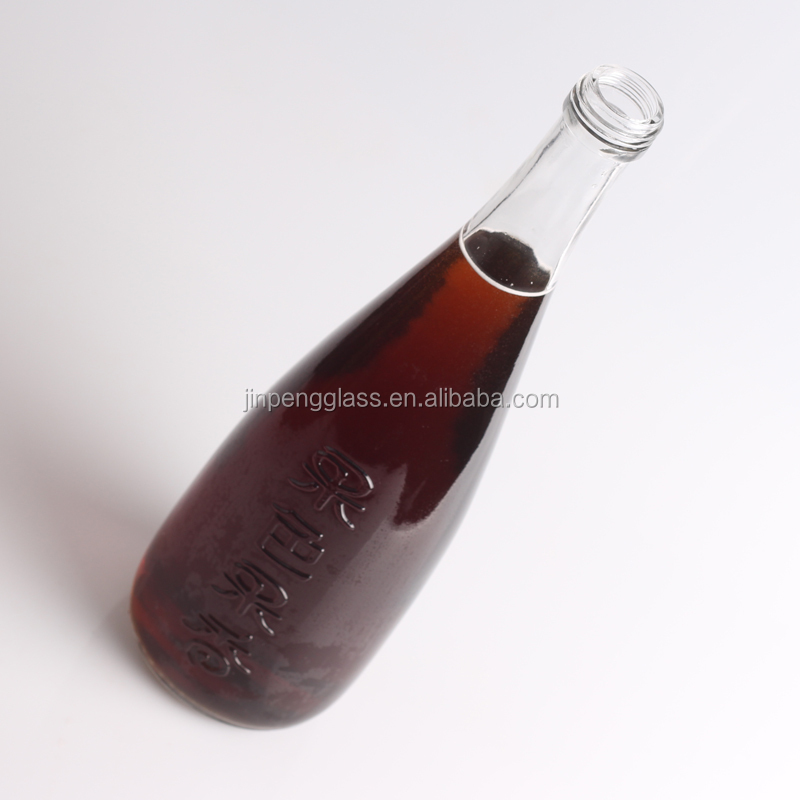 Bottle Color Clear Super Flint Glass 750ml Juice Glass Bottle with Aluminum Lid