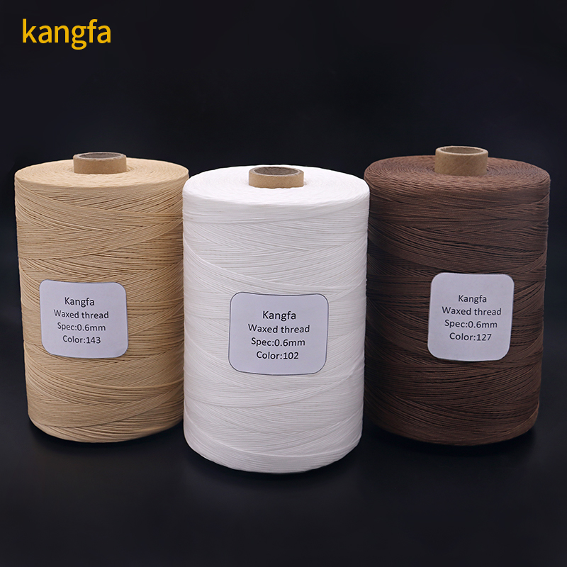 Sample Free 1KG Flat Sewing Thread Polyester Braid Strength Leather Thread Wax Thread