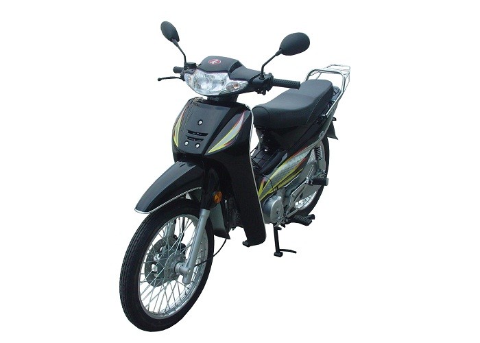 Black 90cc 110cc Cub Motorcycle Automatic Clutch Engine Front Disc Rear Drum