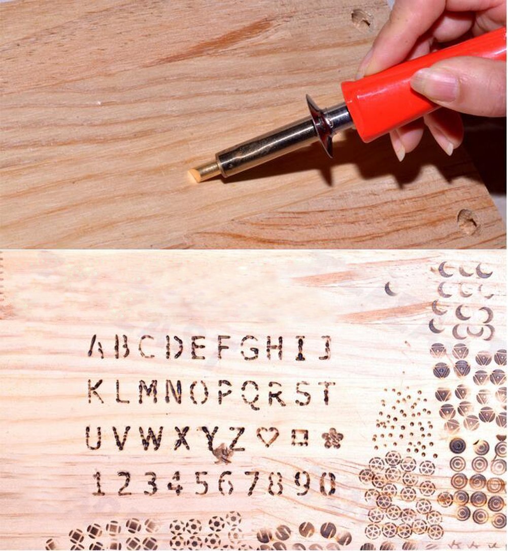 Pyrography Electric Iron Wood Burning Kit / Tool 110-240V Green PS2000