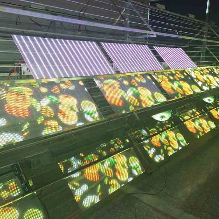 P16 LED Transparent Film Screen Flexible High Brightness High Resolution WE2121RGB-IC Naked Eye LED Crystal Film Screen