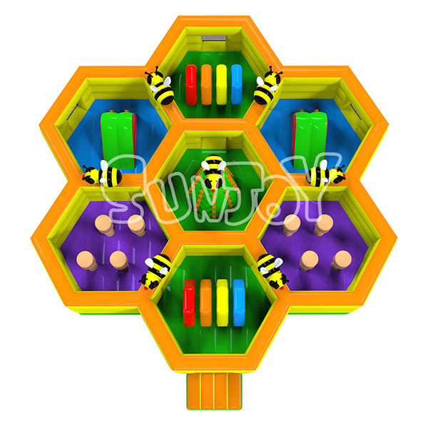 Honeycomb Playground Inflatable Jumping Castle For Kids