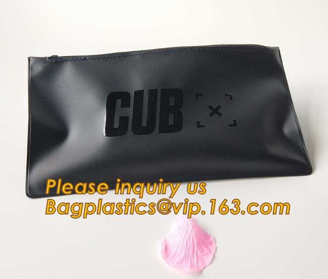 Factory Custom made Environmental PVC clear packaging toy storage handle bag,plastic tote packaging bag with handles fro