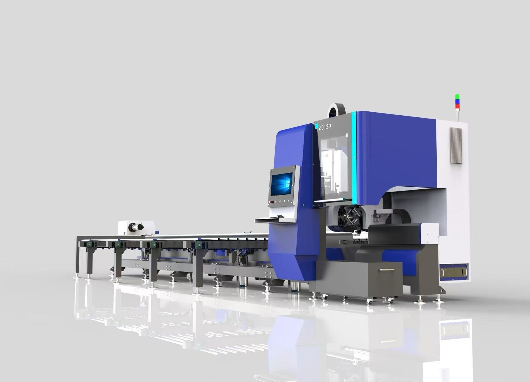 Stainless Steel Pipe Laser Cutting Machine , Metal Tube Laser Cutting Machine 3000W