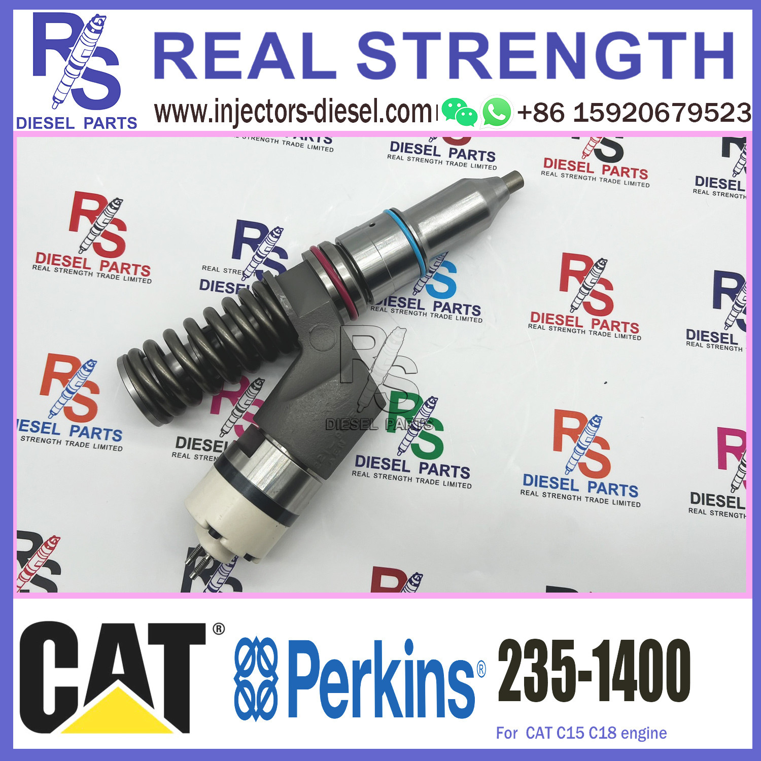 Common Rail Perkins Diesel Injector 239-4908 235-0617 235-1400 For Engine C13 C15