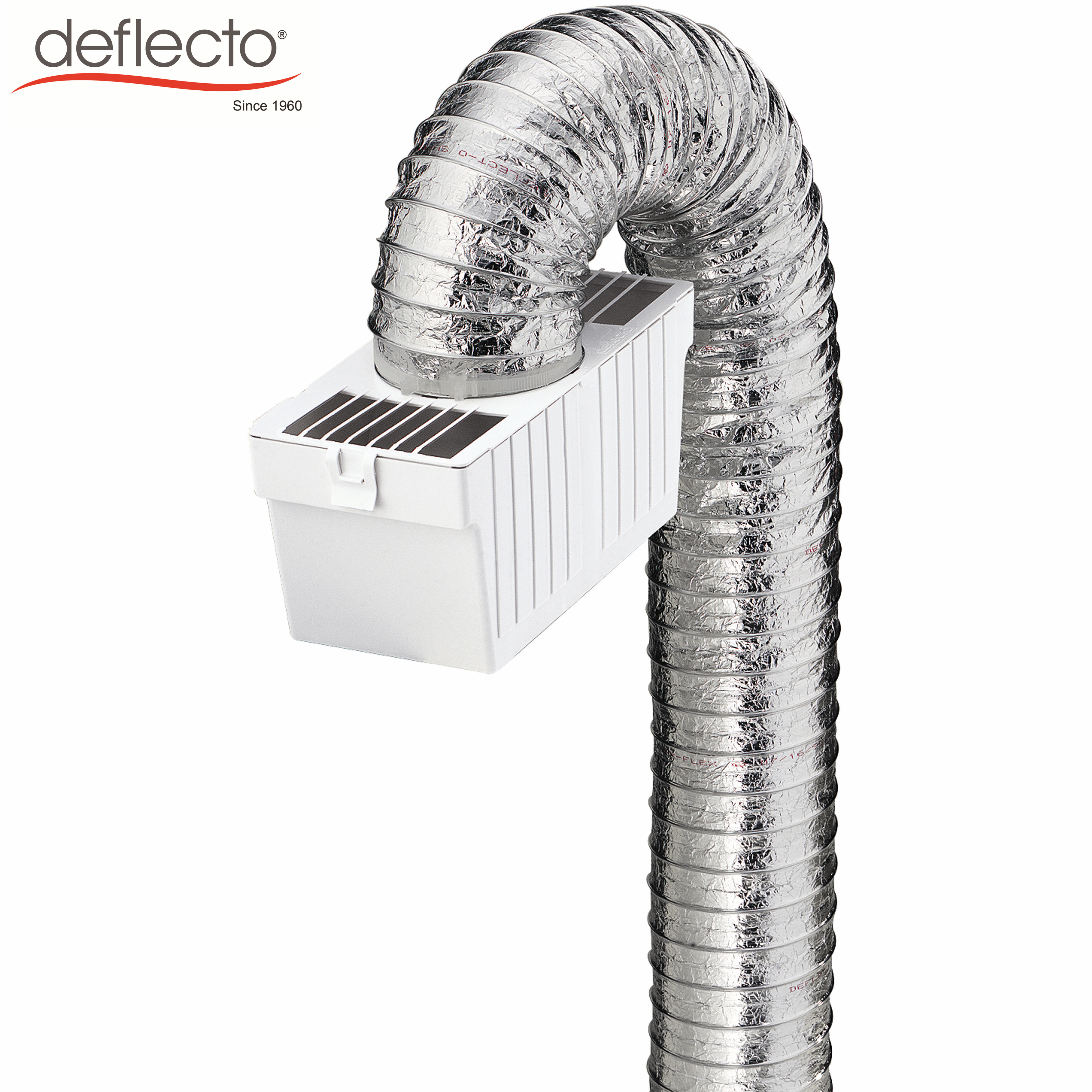 Dryer Exhaust Kit 4 Inch Lint Collector Plastic Container Flexible Metal Duct Hose Clip Set