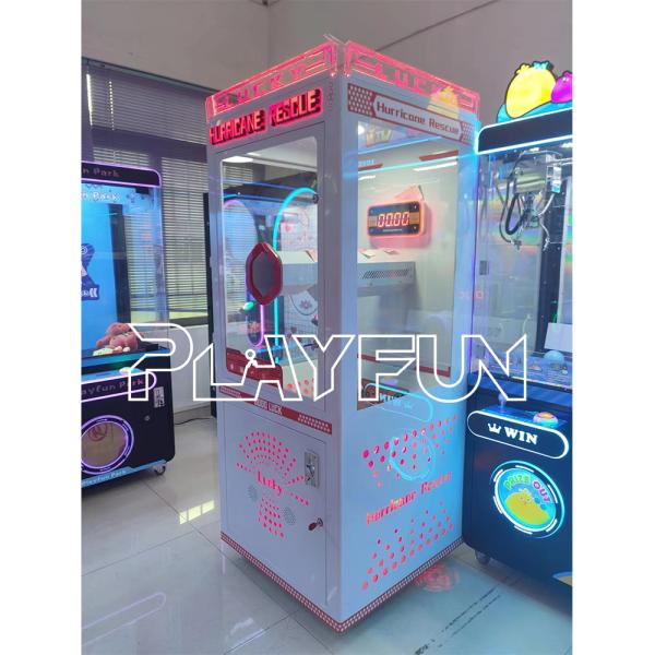 Coin Operated Game Machine Catch Money Catching Bill Money Lucky Prize Hurricane Rescue Arcade Games Machine