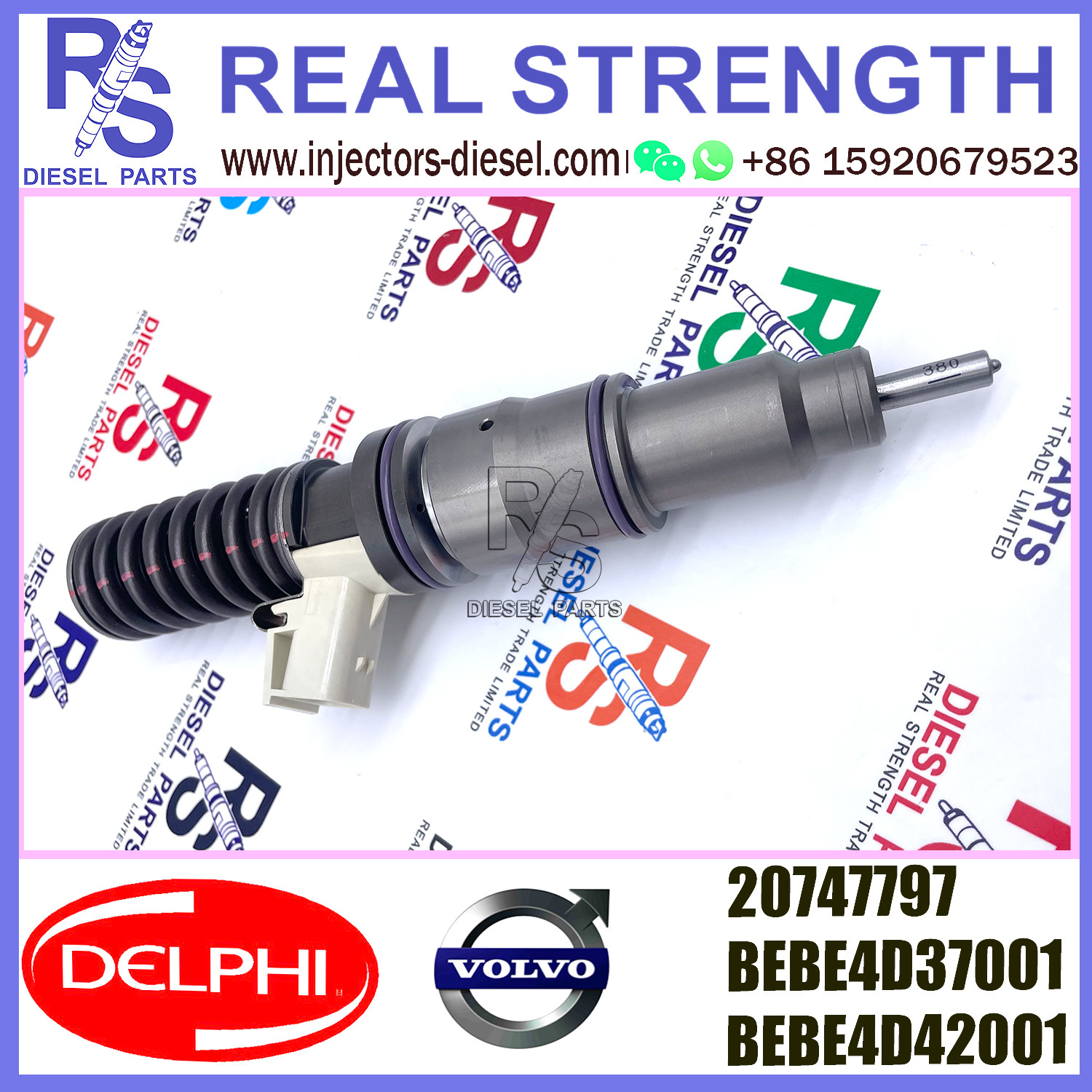 DELPHI 4pin 20747797 Diesel pump Injector V-O-L-V 20747797 BEBE4D37001 BEBE4D42001 for V-O-L-V (RENAULT) MD11 3530 & 35
