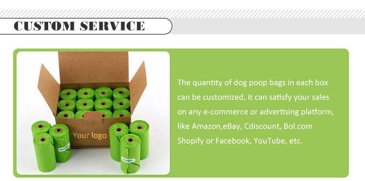 OEM Accepted Eco Friendly Biodegradable Pet Bags for Dog Poop Waste Food Package