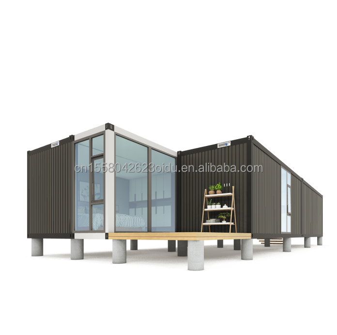 Customized Color Container House Movable Prefabricated House 20ft Prefab Shipping Tiny House Kit for Hotel