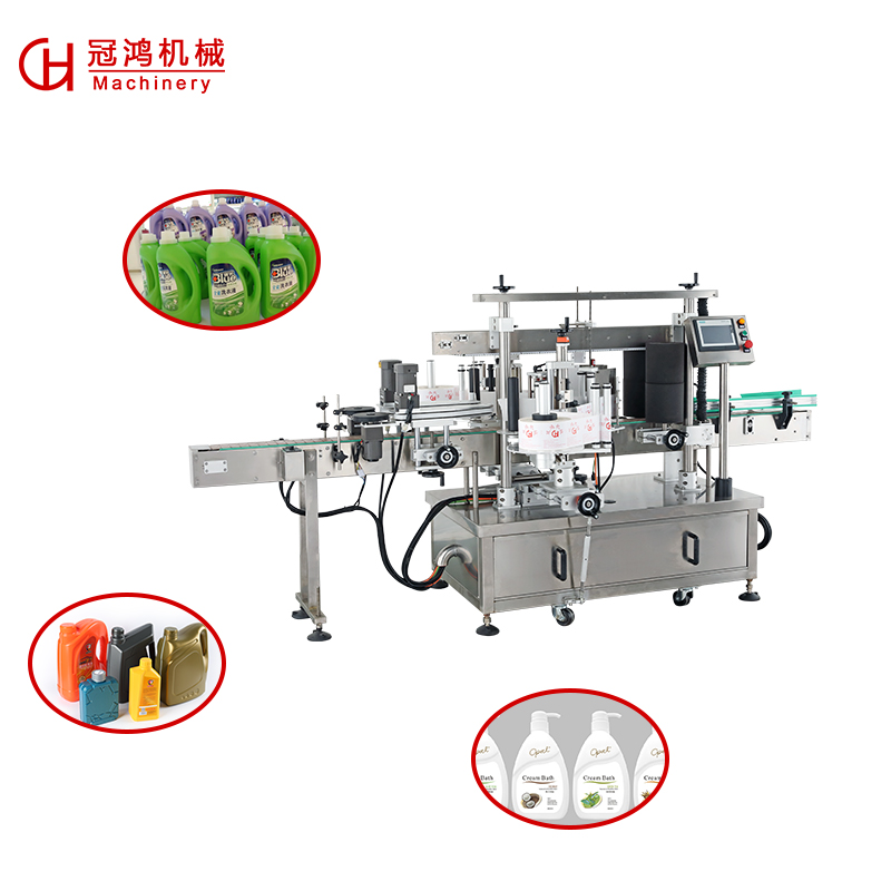 304 Stainless Steel Automatic Flat Bottle Labeling Machine for Round Square Pet Bottle