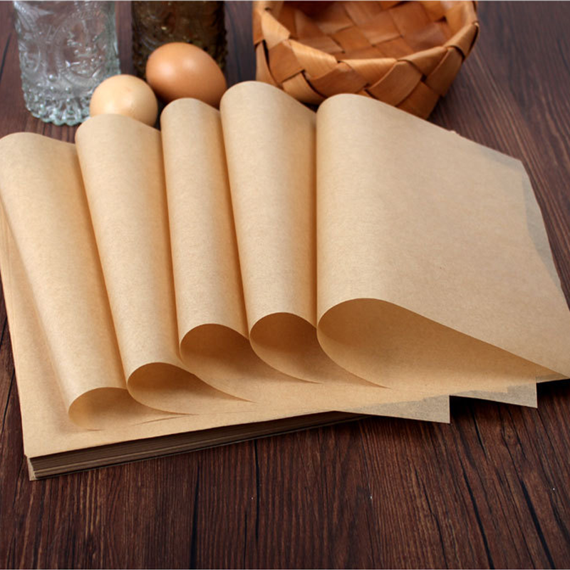 Solvent Free Silicone Oil Coated Craft Silicone Baking Paper Sheets For Non Stick Food Grade Baking