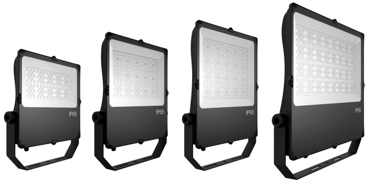 6500K 80Ra Led Flood Lights Outdoor High Power Ip66 Ik08 Warehouses 130LM/W