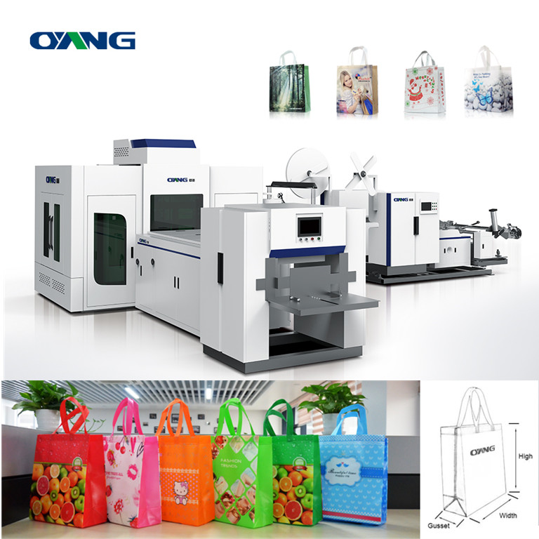 70-130 G.S.M 28 KW PLC Control Non Woven Box Bag Making Machinery For 3D Bag