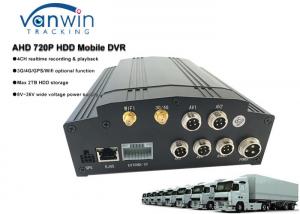 China HDD 4ch Hybrid MDVR 3G 4G GPS WIFI free software CMS with LCD screen for school bus / taxi / truck on sale