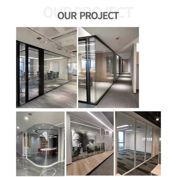 White Wooden Portable Folding Office Room Divider Screen Office Partition
