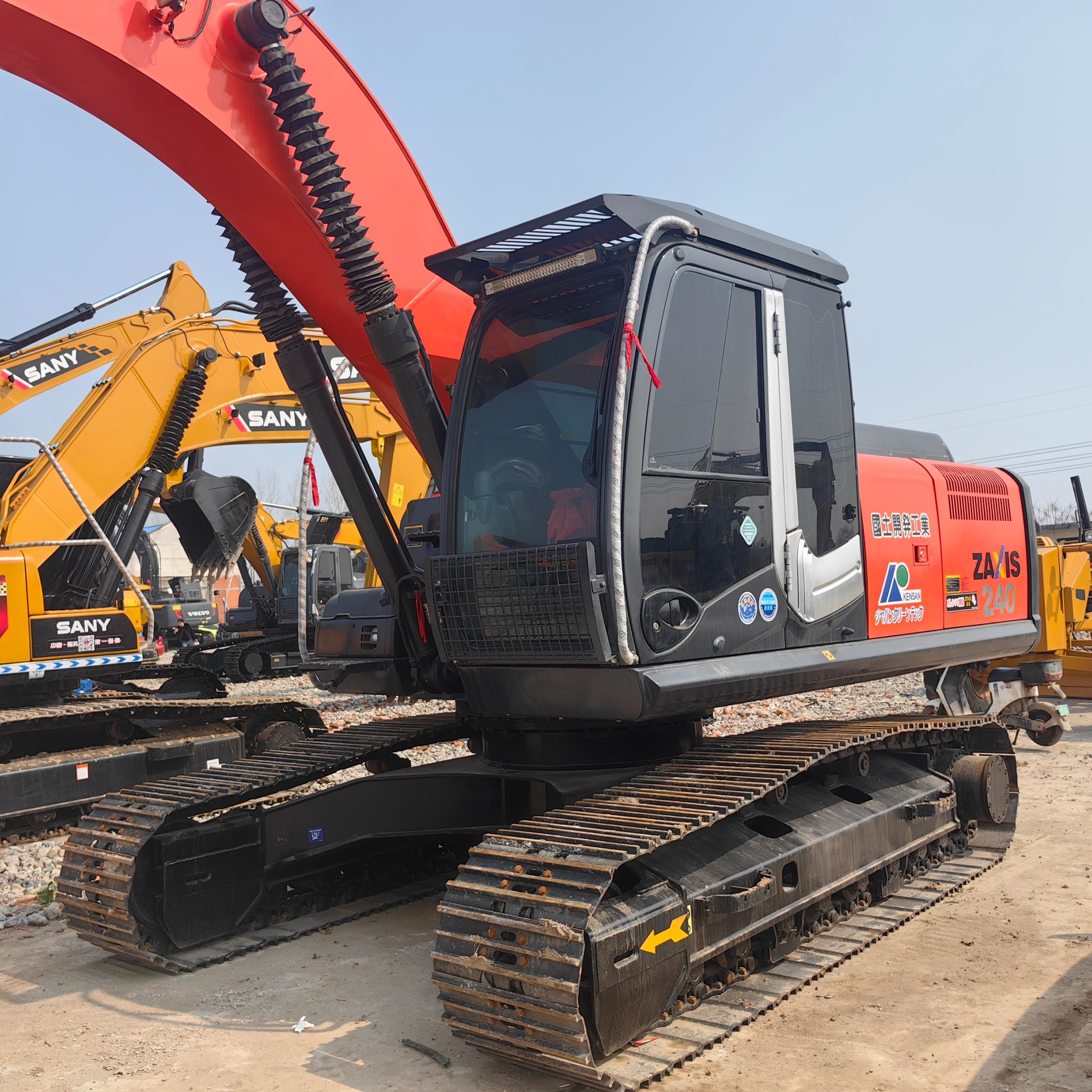 Factory Sale Used Hitachi zx240 Backhoe Excavator 24 Ton Hydraulic Backhoe Machine for Construction