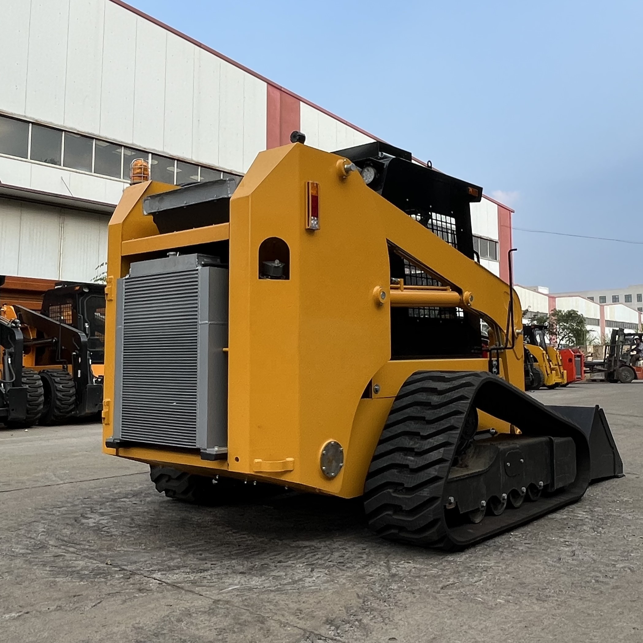 Hydraulic Cylinder 50HP 65HP 100HP 125HP Crawler Wheel Skid Steer Loader with Backhoe Attachment