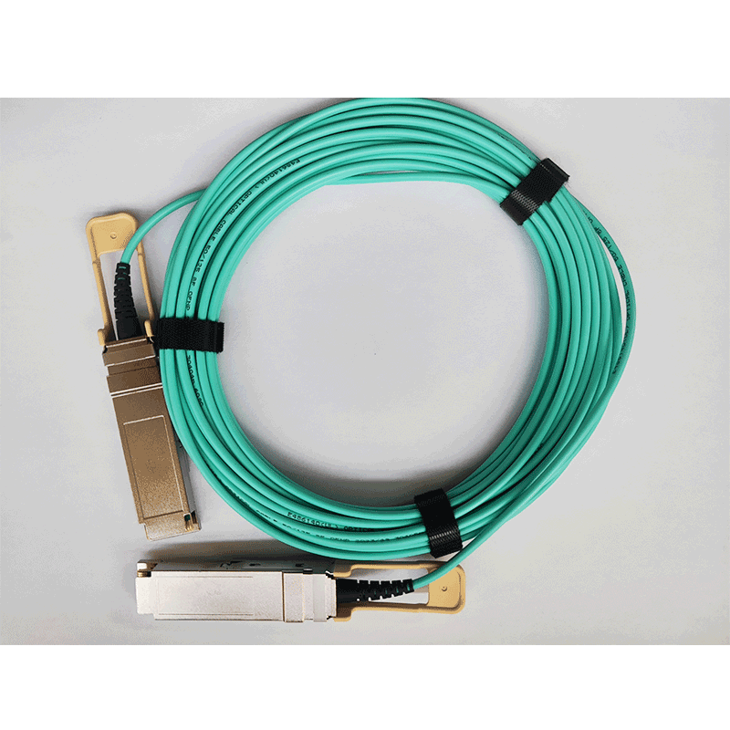 200G QSFP56 Active Optical Cable 26.56GBaud Speed Data Transmission Compatible with OM3/OM4 Connector Type QSFP56 Connector