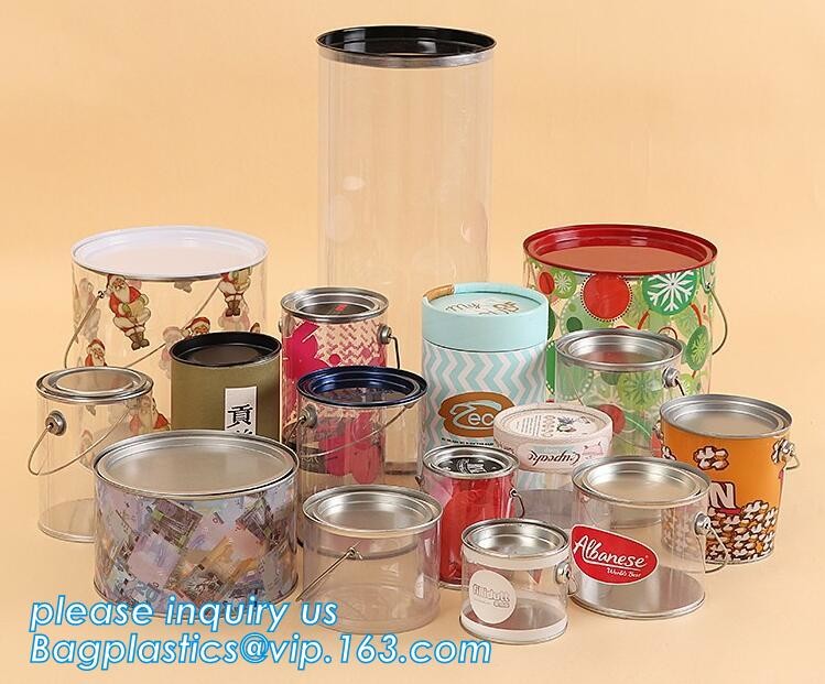 100ml pet clear plastic can,fruit candy tin container jars with aluminum lid,1 gallon clear paint can size bagease pack