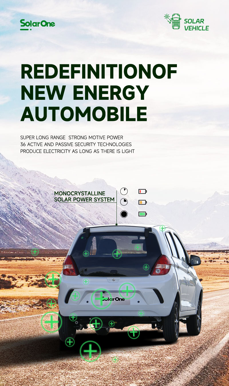 Energy Vehicle Mini Electric Car for Adults without Driving License and Manual Adjustment Exterior Rearview Mirror